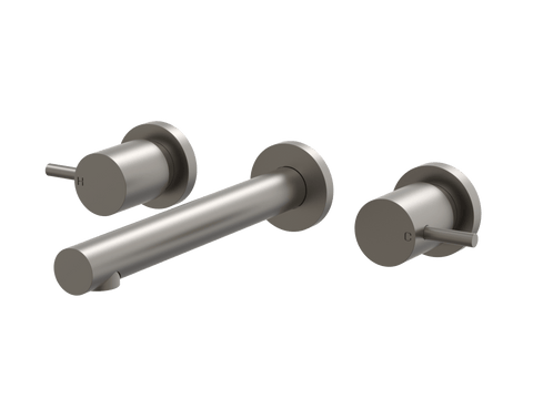 Tapware ParTaps Lugano Wall Basin Set Colour: Gunmetal Place & Palette
