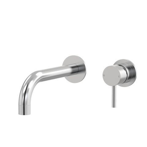 Tapware ParTaps Lugano Wall Bath Mixer Set - 90 Degree Colour: Brushed Chrome Size: 160mm Place & Palette