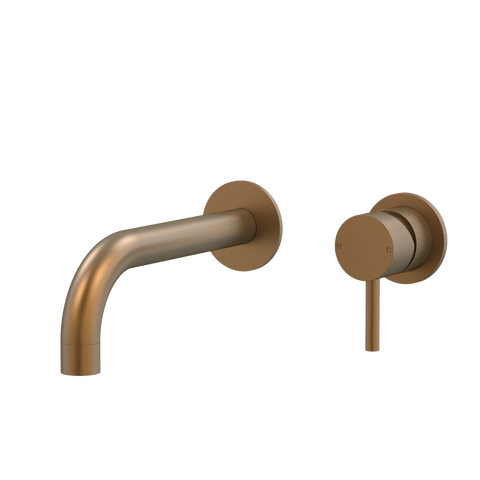 Tapware ParTaps Lugano Wall Bath Mixer Set - 90 Degree Colour: Burnished Size: 160mm Place & Palette