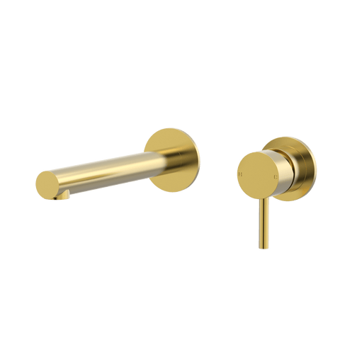 Tapware ParTaps Lugano Wall Bath Mixer Set Colour: Brushed Gold Size: 160mm Place & Palette