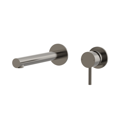 Tapware ParTaps Lugano Wall Bath Mixer Set Colour: Brushed Gunmetal Size: 160mm Place & Palette