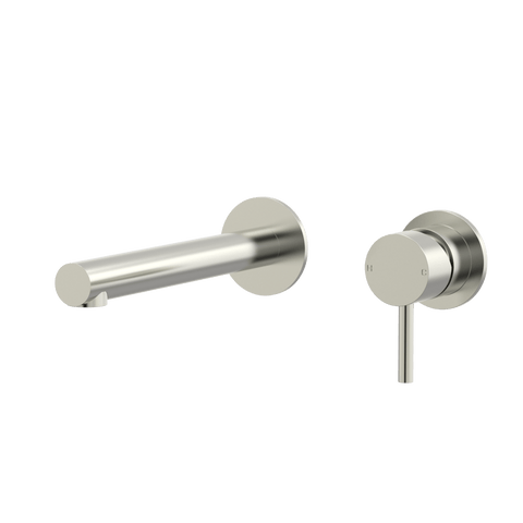 Tapware ParTaps Lugano Wall Bath Mixer Set Colour: Brushed Nickel Size: 160mm Place & Palette