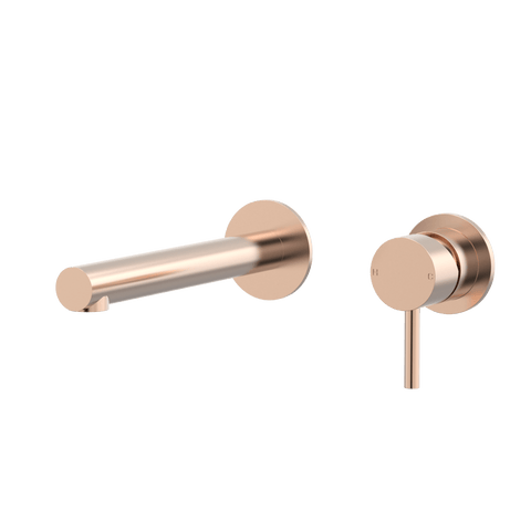 Tapware ParTaps Lugano Wall Bath Mixer Set Colour: Brushed Rose Gold Size: 160mm Place & Palette
