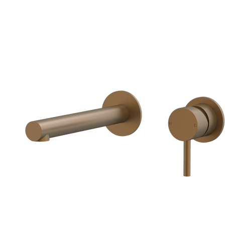 Tapware ParTaps Lugano Wall Bath Mixer Set Colour: Burnished Size: 160mm Place & Palette