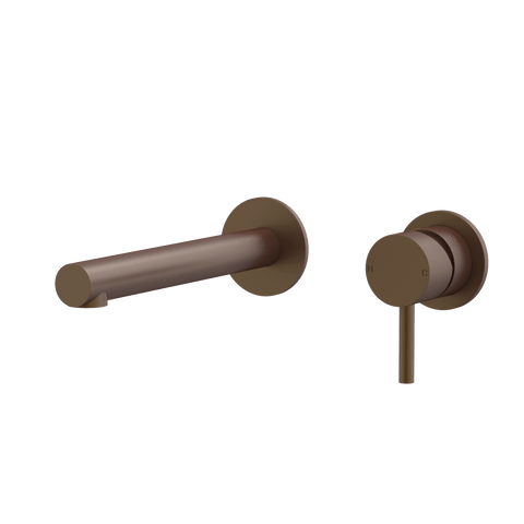 Tapware ParTaps Lugano Wall Bath Mixer Set Colour: Native Brass Size: 160mm Place & Palette