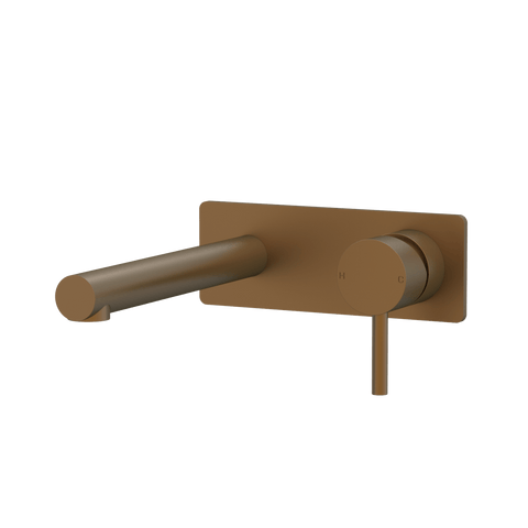 Tapware ParTaps Lugano Wall Mixer Basin Set On Plate Colour: Burnished Size: 200mm Place & Palette