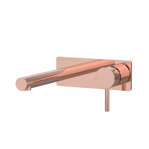 Tapware ParTaps Lugano Wall Mixer Basin Set On Plate Colour: Copper Size: 200mm Place & Palette