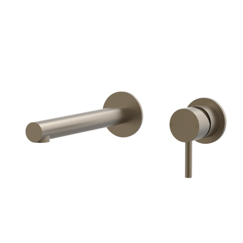 Tapware ParTaps Lugano Wall Mixer Basin Set Outlet Colour: Antique Bronze Size: 200mm Place & Palette
