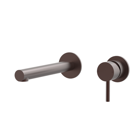 Tapware ParTaps Lugano Wall Mixer Basin Set Outlet Colour: Antique Copper Size: 200mm Place & Palette