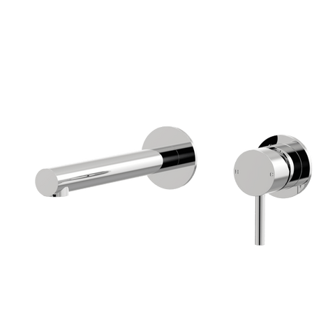 Tapware ParTaps Lugano Wall Mixer Basin Set Outlet Colour: Chrome Size: 200mm Place & Palette