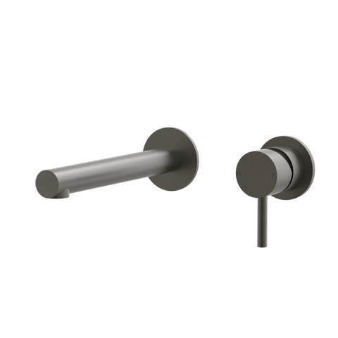 Tapware ParTaps Lugano Wall Mixer Basin Set Outlet Colour: Volcanic Grey Size: 200mm Place & Palette