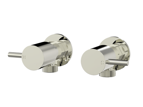 Tapware ParTaps Lugano Washing Machine Stops Wall Pair Colour: Luminick Place & Palette