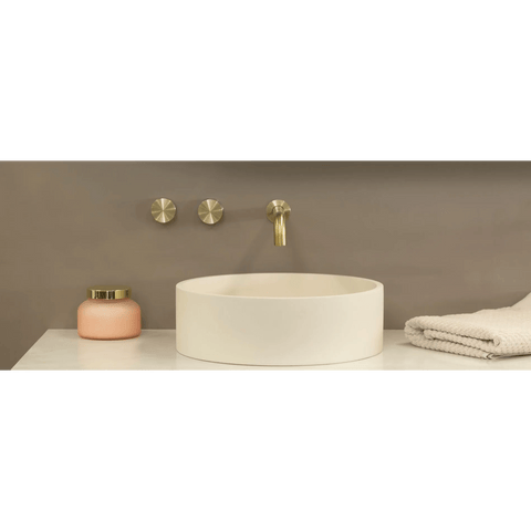 Basins The Peninsula Collection Lusso Concrete Basin Colour: Matte White Place & Palette