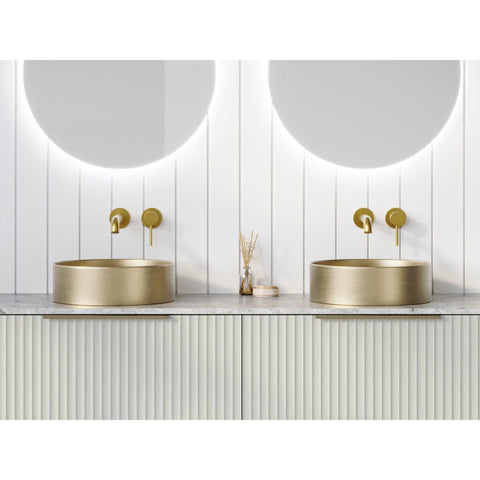 Basins Timberline Luxe Stainless Steel Basin 360mm Color: Brushed Gold Place & Palette