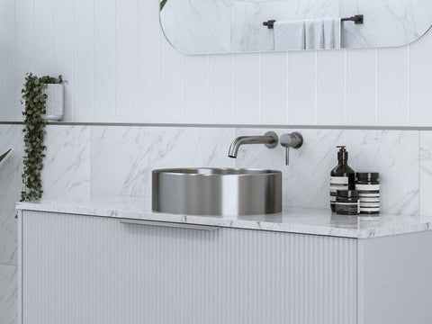 Basins Timberline Luxe Stainless Steel Basin 360mm Color: Brushed Gold Place & Palette