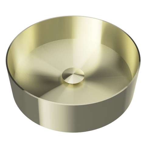Basins Timberline Luxe Stainless Steel Basin 360mm Color: Brushed Gold Place & Palette