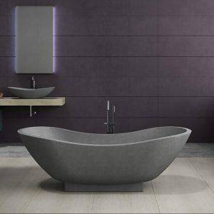 Baths Pietra Bianca Mango Bath Colour: Malibu Solid Place & Palette