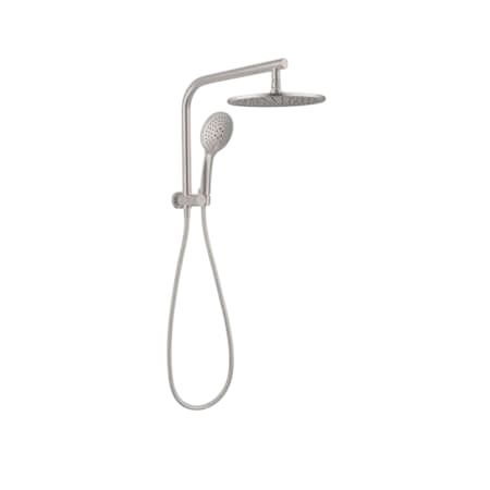 Showers Nero Mecca 2 In 1 Twin Shower Colour: Brushed Nickel Place & Palette