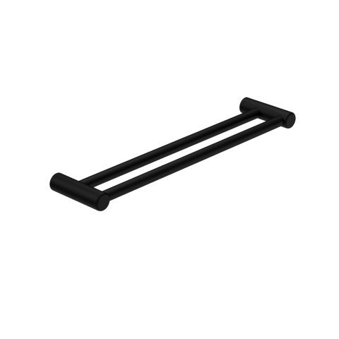 Accessories Nero Mecca Care 25mm Double Towel Grab Rail Colour: Matte Black Size: 600mm Place & Palette