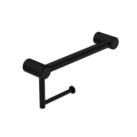 Accessories Nero Mecca Care 25mm Toilet Roll Rail Colour: Matte Black Size: 300mm Place & Palette