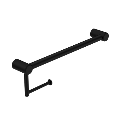 Accessories Nero Mecca Care 25mm Toilet Roll Rail Colour: Matte Black Size: 450mm Place & Palette