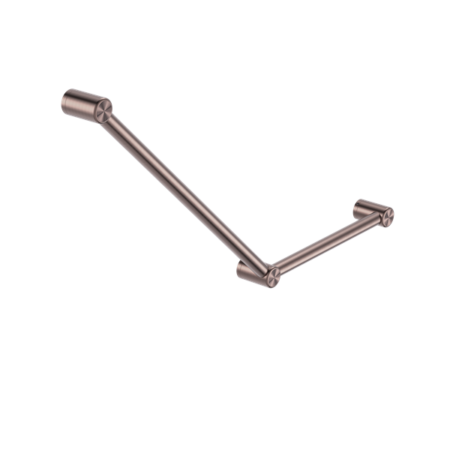 Accessories Nero Mecca Care 32mm Ambulant Toilet Grab Rail 45 Degree Colour: Brushed Bronze Place & Palette