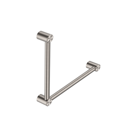 Accessories Nero Mecca Care 32mm Ambulant Toilet Grab Rail 90 Degree Colour: Brushed Nickel Place & Palette