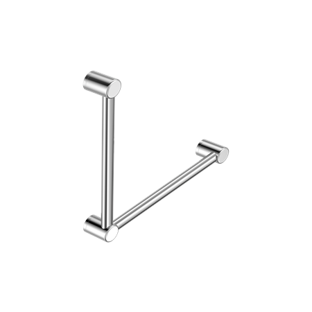 Accessories Nero Mecca Care 32mm Ambulant Toilet Grab Rail 90 Degree Colour: Chrome Place & Palette