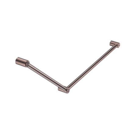 Accessories Nero Mecca Care 32mm DDA Grab Rail Set 45 Degree Colour: Brushed Bronze Place & Palette