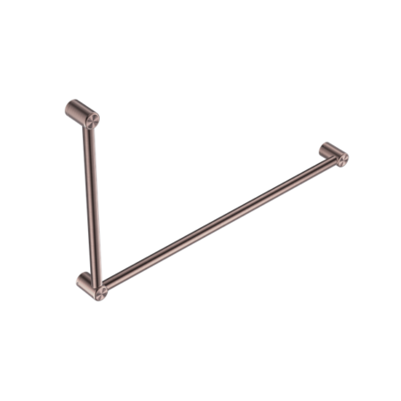 Accessories Nero Mecca Care 32mm DDA Grab Rail Set 90 Degree Colour: Brushed Bronze Place & Palette
