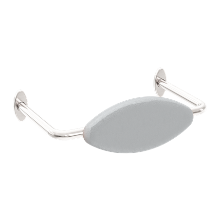 Accessories Nero Mecca Care DDA Toilet Backrest Colour: Brushed Nickel Place & Palette