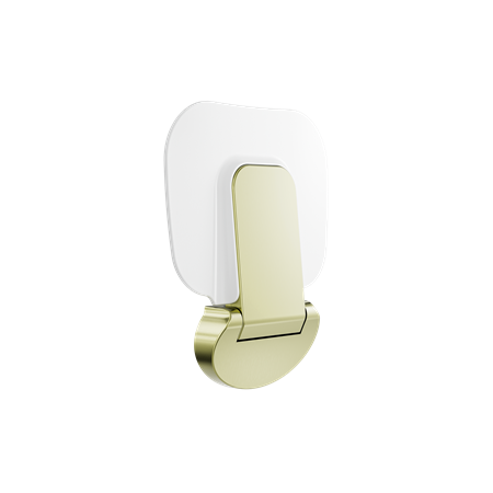 Accessories Nero Mecca Care Shower Seat Colour: Brushed Gold Size: 400x330mm Place & Palette