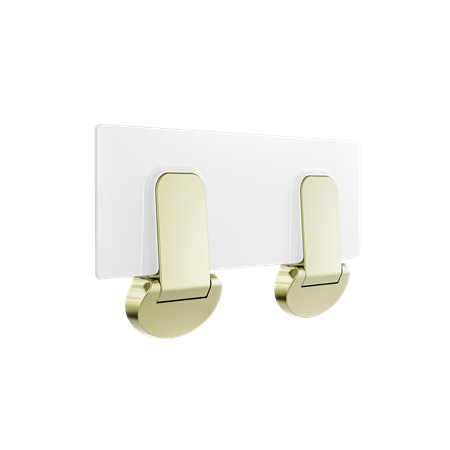Accessories Nero Mecca Care Shower Seat Colour: Brushed Gold Size: 960x330mm Place & Palette