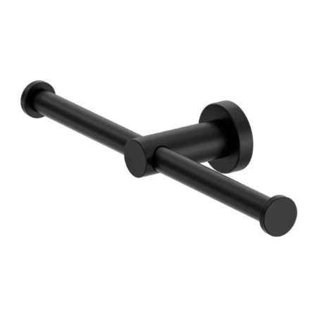 Accessories Nero Mecca Double Toilet Roll Holder Colour: Matte Black Place & Palette