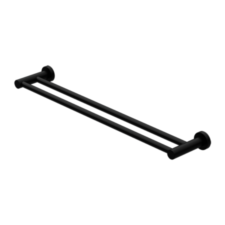 Accessories Nero Mecca Double Towel Rail Colour: Matte Black Size: 600mm Place & Palette