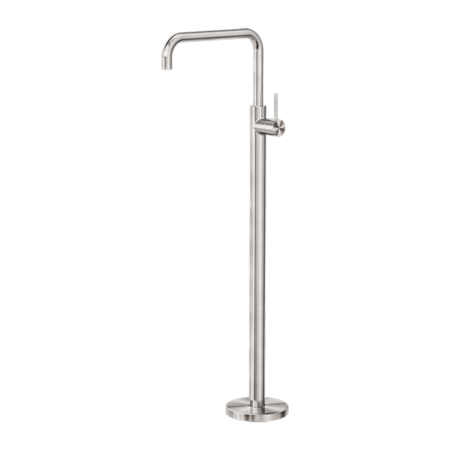 Tapware Nero Mecca Freestanding Bath Mixer - Square Shape Colour: Brushed Nickel Place & Palette