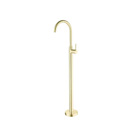 Tapware Nero Mecca Freestanding Bath Mixer Colour: Brushed Gold Place & Palette