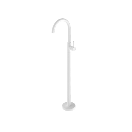 Tapware Nero Mecca Freestanding Bath Mixer Colour: Matte White Place & Palette