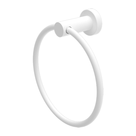 Accessories Nero Mecca Hand Towel Ring Colour: Matte White Place & Palette