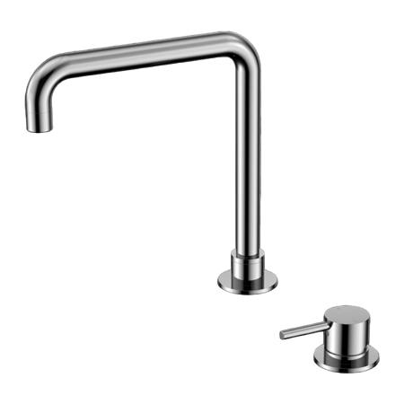 Tapware Nero Mecca Hob Basin Mixer Square Swivel Spout Colour: Chrome Place & Palette