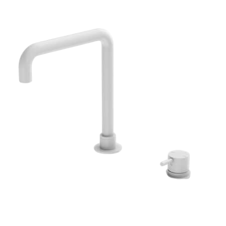Tapware Nero Mecca Hob Basin Mixer Square Swivel Spout Colour: Matte White Place & Palette