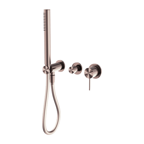 Showers Nero Mecca Shower Mixer Divertor System Separate Back Plate Colour: Brushed Bronze Place & Palette