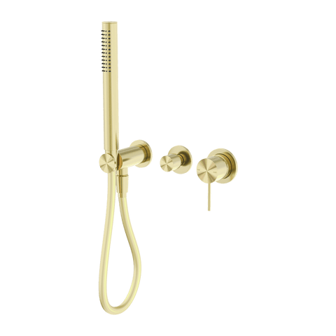 Showers Nero Mecca Shower Mixer Divertor System Separate Back Plate Colour: Brushed Gold Place & Palette