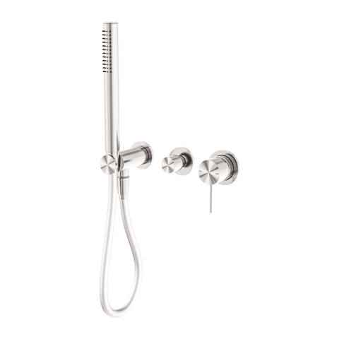 Showers Nero Mecca Shower Mixer Divertor System Separate Back Plate Colour: Brushed Nickel Place & Palette