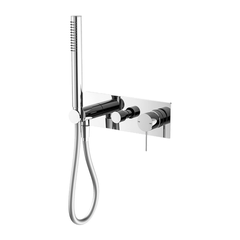 Showers Nero Mecca Shower Mixer Divertor System Separate Back Plate Colour: Chrome Place & Palette