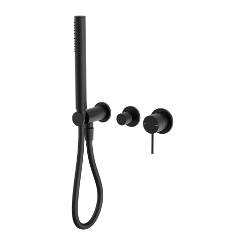 Showers Nero Mecca Shower Mixer Divertor System Separate Back Plate Colour: Matte Black Place & Palette