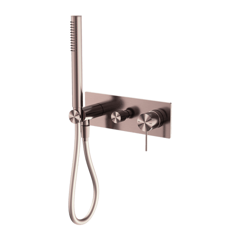 Showers Nero Mecca Shower Mixer with Divertor System Colour: Brushed Bronze Place & Palette
