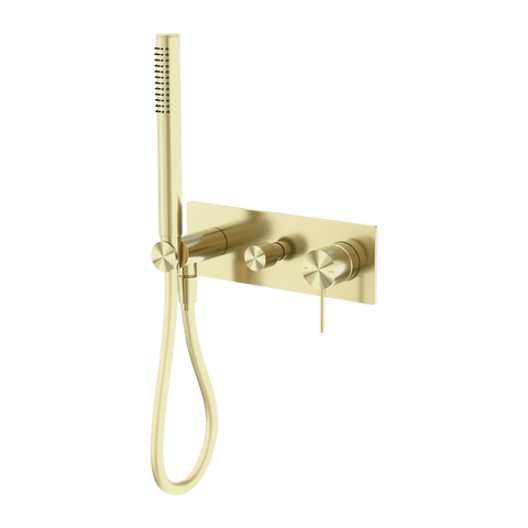 Showers Nero Mecca Shower Mixer with Divertor System Colour: Brushed Gold Place & Palette