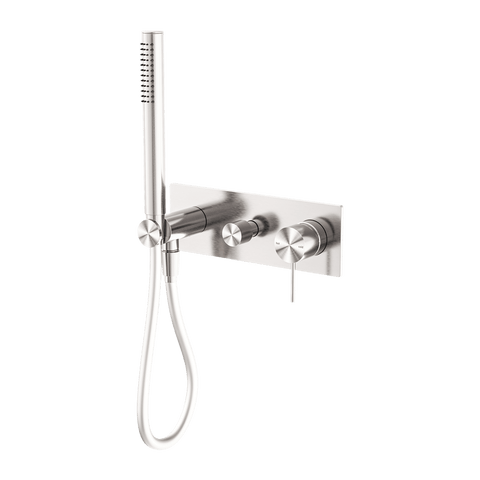 Showers Nero Mecca Shower Mixer with Divertor System Colour: Brushed Nickel Place & Palette