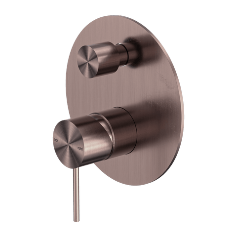 Showers Nero Mecca Shower Mixer With Divertor Colour: Brushed Bronze Place & Palette